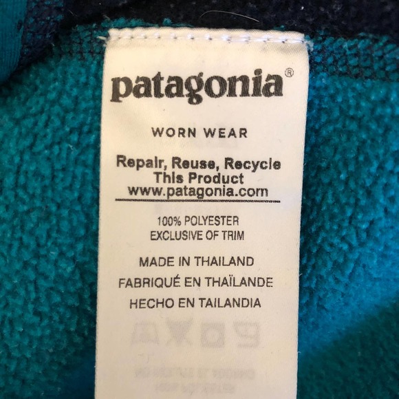 Patagonia Hooded Better Sweater Jacket Full Zip Blue Size XS - Picture 6 of 7